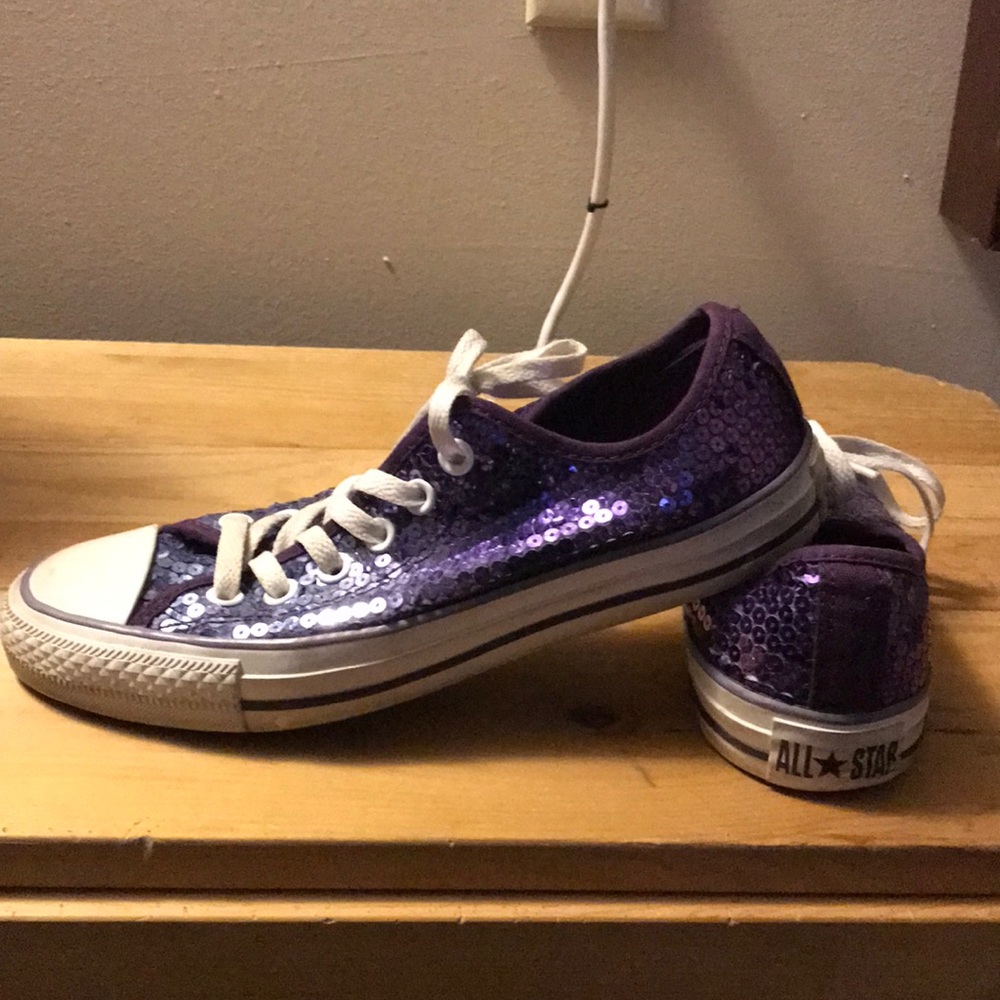 Purple ombré sequence converse
